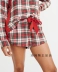 American Abercrombie Fitch Fawn AF Chính hãng Mùa hè Bộ đồ ngủ mỏng Nữ Trang chủ Quần short Quần kẻ sọc - Quần tây