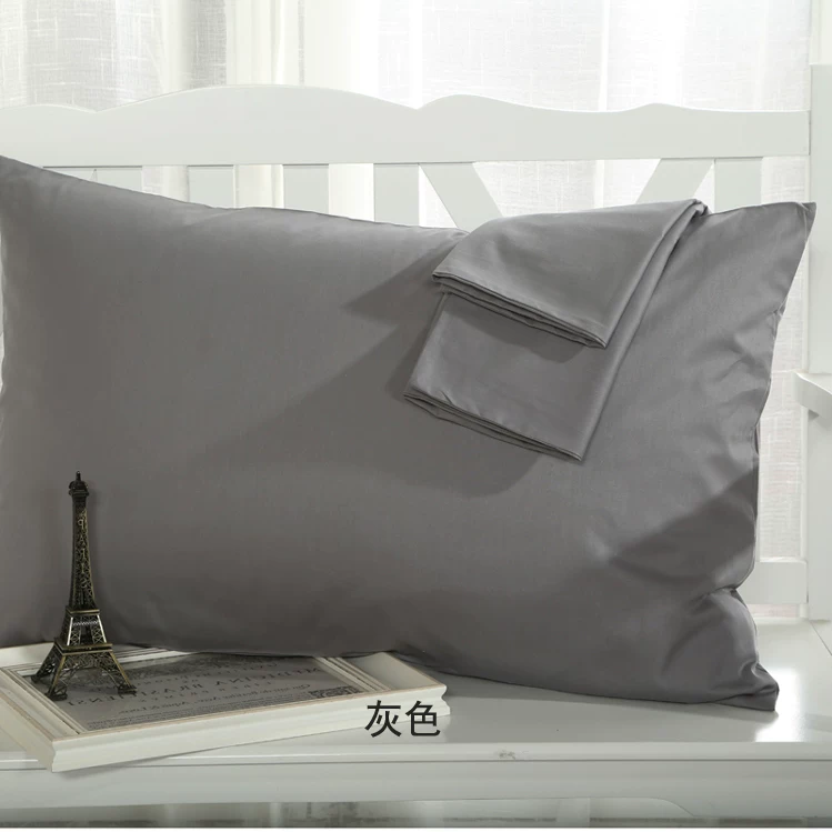 White cotton pillowcase, black cloth