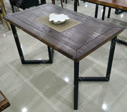 Đất nước Mỹ gác xép phong cách công nghiệp đồ nội thất retro cũ rèn gỗ bàn ăn bàn bàn cà phê bàn - FnB Furniture