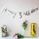 Bannond Birthday Binner Banner-Silver Silver