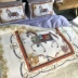 Cung điện La Mã tại Châu Âu Bộ đồ giường bằng vải cotton Mỹ 60 Bộ đồ nhung dài bằng vải cotton - Bộ đồ giường bốn mảnh