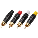 JIASOUND 603BG Медное ядро ​​лотосное разъем AV AV AUDIO и видеокабель Сварка RCA RCA