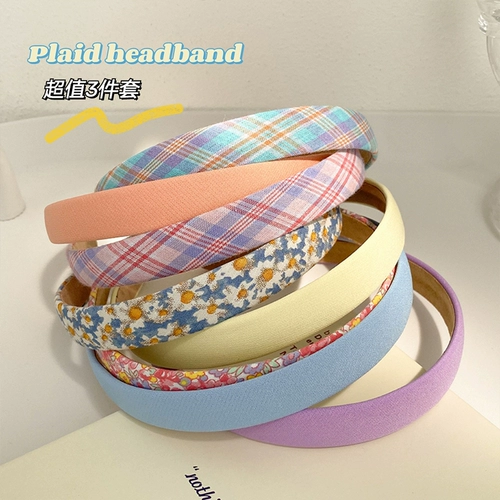 Ретро универсальный ободок, шпильки для волос для выхода на улицу, повязка на голову, аксессуар для волос, цветочный принт, французский стиль