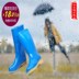 Mùa đông ấm áp trong ống ba anti-beats mưa khởi động nữ mưa khởi động thời trang đơn giản để giúp cao su giày nước axit và kiềm bao bọc ngoài Rainshoes