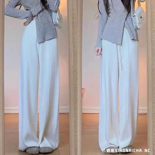 Осенний свитер, штаны, комплект, французский стиль, изысканный стиль, в западном стиле, подходит для подростков