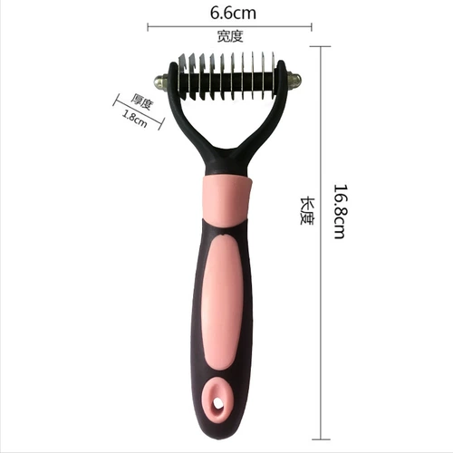 Открытие домашних животных, нержавеющая сталь, грабежа, кошачья и собачья очистка красота, открытая расческа для удаления волос, собака для плавания