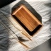 Kiểu Nhật khay gỗ khay gỗ hình chữ nhật khay gỗ pallet gỗ keo khay trà tấm đĩa thịt nướng Khay gỗ