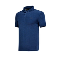 Li Ning ngắn tay áo polo nam 18 đào tạo nhanh chóng làm khô mát ve áo mùa hè đan thể thao APLN055 thun polo