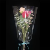 Упаковка, пластиковый простой набор материалов, розы, букет, увеличенная толщина