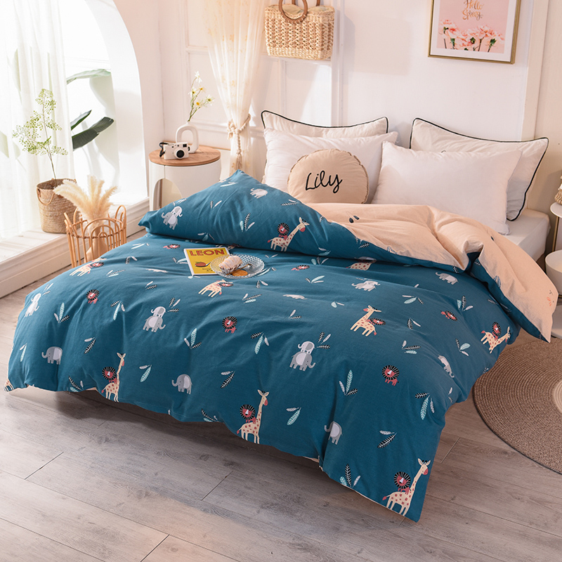 Animal Paradisemofi  Home textiles Pure cotton wool Quilt cover singleton  1.5 Bed student 1.2m Cotton thickening Double Quilt cover 200 * 230