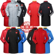 Đội tuyển quốc gia Trung Quốc áo thể thao nam mùa đông đào tạo sinh viên thể thao xuống bông đệm bóng đá đào tạo mùa đông dịch vụ quốc gia phần dài - Quần áo độn bông thể thao
