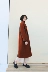 [Mùa xuân và mùa hè 129 nhân dân tệ khu vực] Nhật Bản đơn giản tính khí là mỏng sang trọng len phần dài áo lông áo khoác nữ dáng dài đẹp Áo khoác dài