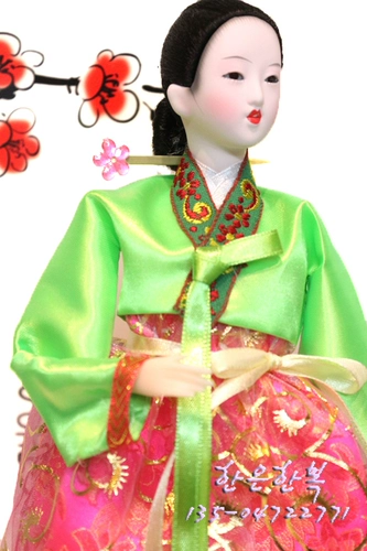 Корейские традиционные поделки/куклы в Ханбок/корейский ресторан Упаковка 11/Hew1030