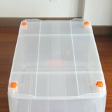 Очень большой пластиковый прозрачный ящик для хранения, одежда, одеяло, игрушка, коробка для хранения
