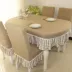 Ghế hộ gia đình bao gồm tùy chỉnh bàn cà phê vải bàn vải hình chữ nhật khăn trải bàn phong cách Địa Trung Hải bàn ăn ghế bìa khăn trải bàn bằng nhựa Khăn trải bàn