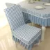 Ghế hộ gia đình bao gồm tùy chỉnh bàn cà phê vải bàn vải hình chữ nhật khăn trải bàn phong cách Địa Trung Hải bàn ăn ghế bìa khăn trải bàn bằng nhựa Khăn trải bàn