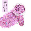 Red pink-purple nail sequins