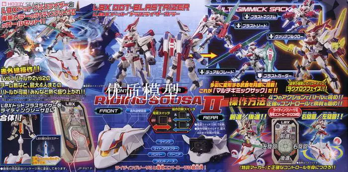 Bandai carton fighter LBX-049 Dort Pryles Leat's final form with remote control