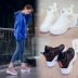 Giày cotton cao cấp cho nữ mùa đông 2018 Phiên bản Hàn Quốc của giày thể thao màu đỏ hoang dã giản dị để giữ ấm Gaobang cộng với giày nhung dày Giày cao gót