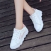 Giày cotton mùa đông 2018 mới của phụ nữ thấp để giúp cộng với giày nhung cho sinh viên Hàn Quốc giày đế bằng ấm áp