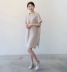 L50 Hàn Quốc thế hệ mới 2019 vải lanh cổ chữ V đơn giản mùa hè dành cho nữ - Sản phẩm HOT