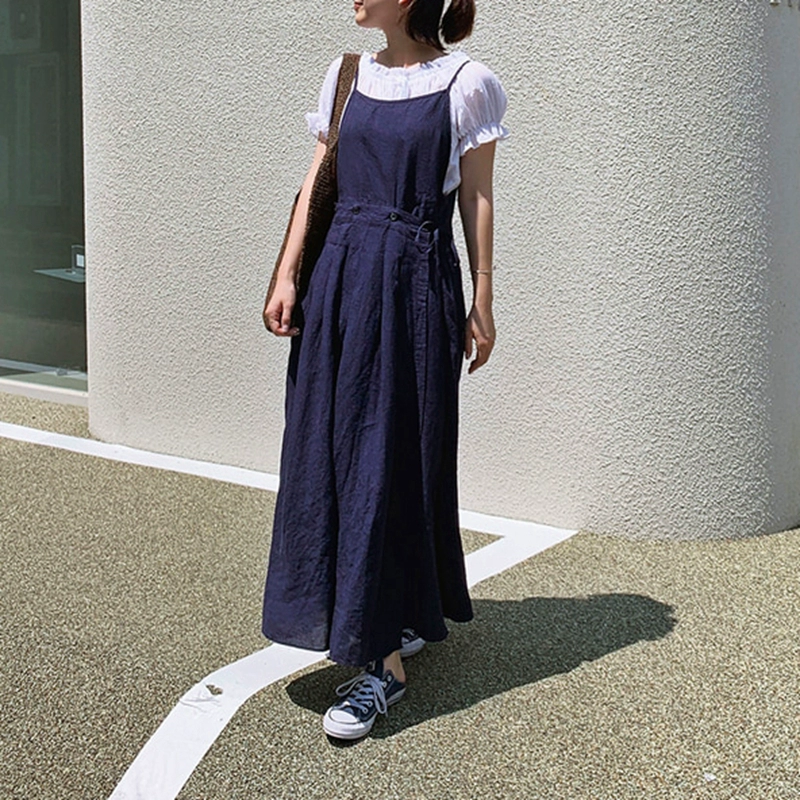 L62 phong cách mới của phụ nữ Hàn Quốc năm 2021 - Váy eo cao