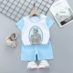 Bộ đồ ngắn tay cho bé trai cotton đẹp trai mùa hè bé hè quần áo trẻ em cho bé 0 bé gái Áo phông 3 trẻ em 1 tuổi - Phù hợp với trẻ em