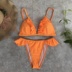 017 AliExpress mới bùng nổ ba điểm ruffle BIKINI kẹo màu cam đỏ bikini bikini gợi cảm - Bikinis áo tắm đẹp 2020 Bikinis