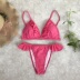 017 AliExpress mới bùng nổ ba điểm ruffle BIKINI kẹo màu cam đỏ bikini bikini gợi cảm - Bikinis áo tắm đẹp 2020 Bikinis