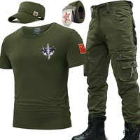 607 Army Green Set+Hat+пять звезд