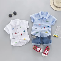 2019 quần áo trẻ em mới bé trai quần áo mùa hè áo thun ngắn tay phù hợp với bé 0 1-4 tuổi 3 áo mỏng - Phù hợp với trẻ em đồ trẻ em