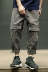Macheda mùa hè Nhật Bản thanh niên retro quần âu xu hướng tám quần lỏng overalls nam quần cắt thấp quần short nam Quần làm việc