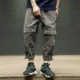 Macheda mùa hè Nhật Bản thanh niên retro quần âu xu hướng tám quần lỏng overalls nam quần cắt thấp quần short nam