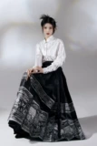Оригинальное ханьфу, рубашка, комплект, китайский стиль, с вышивкой