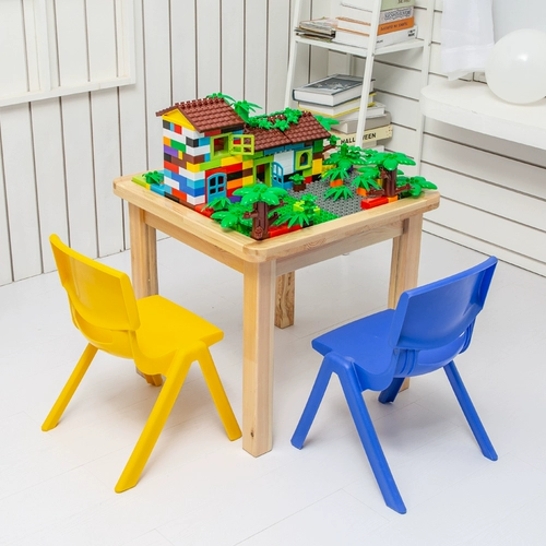 Lego, конструктор из натурального дерева, игрушка, раннее развитие, мелкие частицы