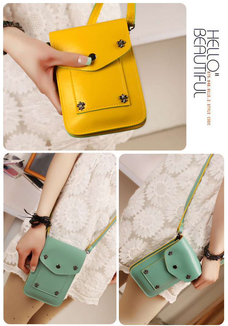 2018 new retro chữ thập trang trí đa chức năng túi điện thoại di động vai phụ nữ chéo túi túi đeo chéo hàn quốc