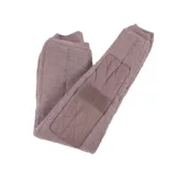 Демисезонные утепленные бархатные шерстяные удерживающие тепло штаны, для среднего возраста, высокая талия, большой размер