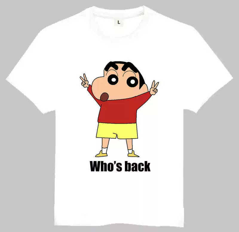 T-shirt Crayon Shin-Chan с набором непонятных символов