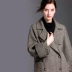 Áo khoác lông cừu phong cách Hepburn xương cá hai mặt cho phụ nữ áo len dài phần 2019 quần áo mùa thu đông mới - Áo len lót đôi
