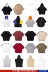 2018 mùa xuân và mùa hè màu sắc phù hợp với đội mũ trùm đầu bảy- điểm tay áo nửa tay áo t- shirt lỏng kích thước bông áo len nam giới và phụ nữ quốc gia thủy triều Áo len