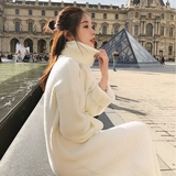 Демисезонный свитер, длинная осенняя юбка, трикотажное трикотажное платье, коллекция 2021, в корейском стиле, средней длины, осенний