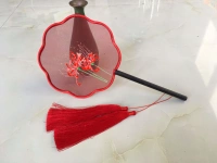 Handmade thêu thêu diy người mới bắt đầu kit palm fan gói nguyên liệu gói vật liệu 15 CM nhóm fan Bianhua giá tranh thêu