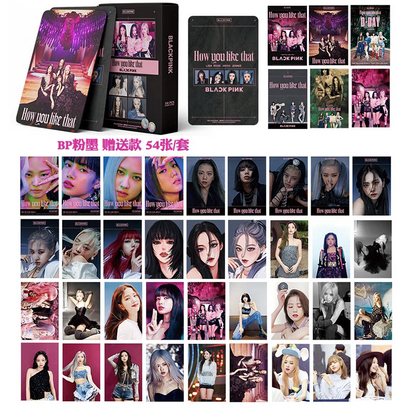 Pink ink BLACKPINK Card альбом Rose Park Cai Yingjin Zhixiu Kim Ji Ni Card Blackpink Surrounding