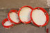 Da cừu hoa tambourine tambourine đồ chơi trẻ em nhạc cụ 1 23CM 2 21CM 3 18CM 4 14CM trống cho trẻ em Đồ chơi nhạc cụ cho trẻ em