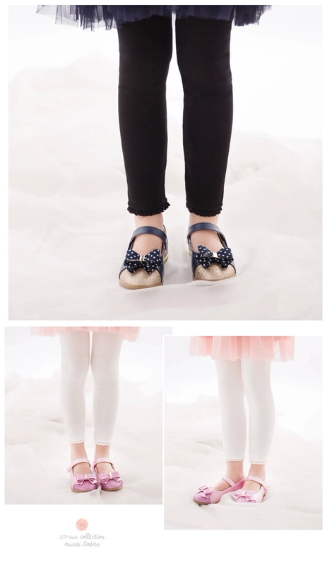 Quần legging bé gái mặc phiên bản Hàn Quốc Slim eo cao cho bé quần dày trắng bé cộng với quần nhung