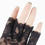 Кружевные перчатки, короткий летний уличный нескользящий тонкий дышащий сексуальный весенний комплект, без пальцев, защита от солнца