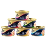 Sheba Hibao Cat Pot Pot Pot White Meat Gold Can 24 банки в котят закуски питательные пищи мокрый