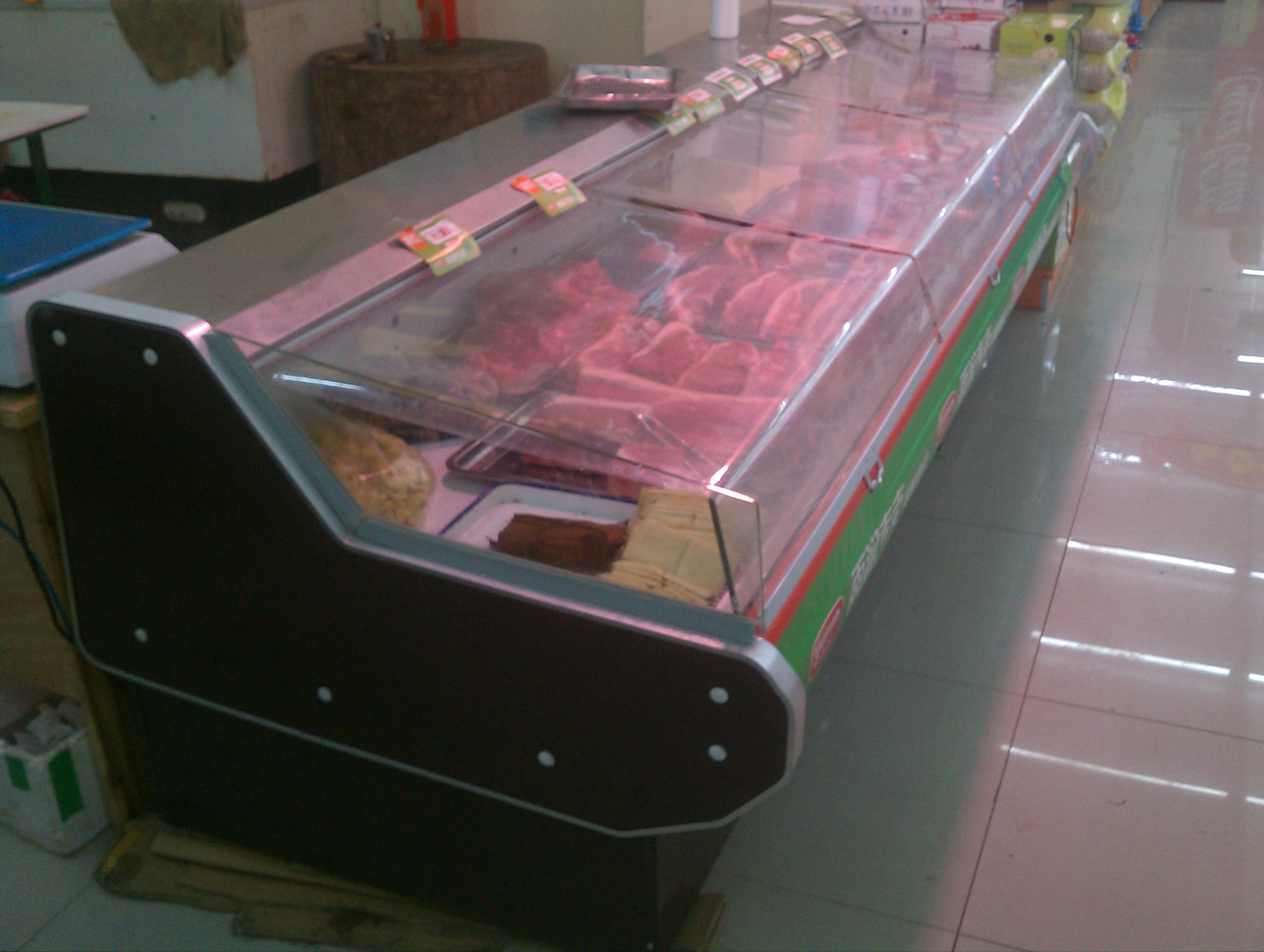 供应鲜肉展示柜 鲜肉柜 生鲜柜 生鲜展示柜 猪肉冷藏柜 超市鲜肉柜