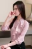 Đầu thu 2019 mới của phụ nữ phiên bản Hàn Quốc của tai gỗ Kiểu áo sơ mi nữ tay dài phía dưới áo voan rất cổ tích - Áo sơ mi dài tay