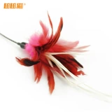 Pet Funny Cat Stick Tiantian Cat Goose Hair+индейка волосы Dragling Cat Stick Color Случайные игрушки для кошачьих палочек